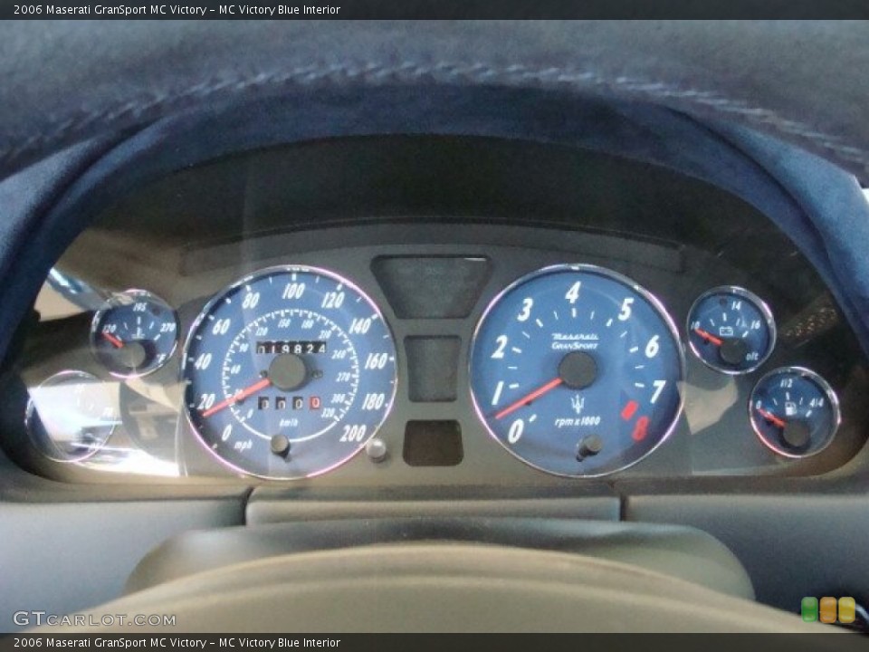 MC Victory Blue Interior Gauges for the 2006 Maserati GranSport MC Victory #72617905