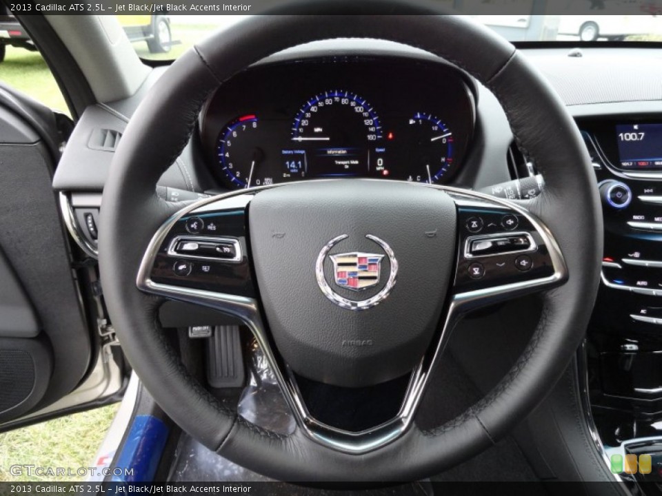 Jet Black/Jet Black Accents Interior Steering Wheel for the 2013 Cadillac ATS 2.5L #72618842