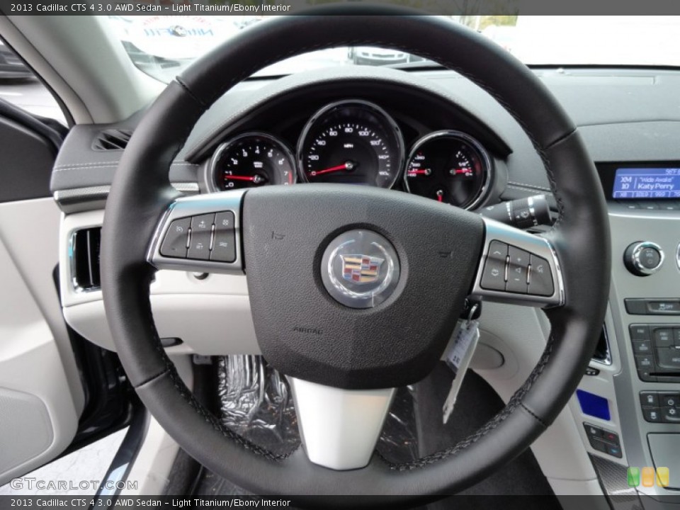 Light Titanium/Ebony Interior Steering Wheel for the 2013 Cadillac CTS 4 3.0 AWD Sedan #72619370