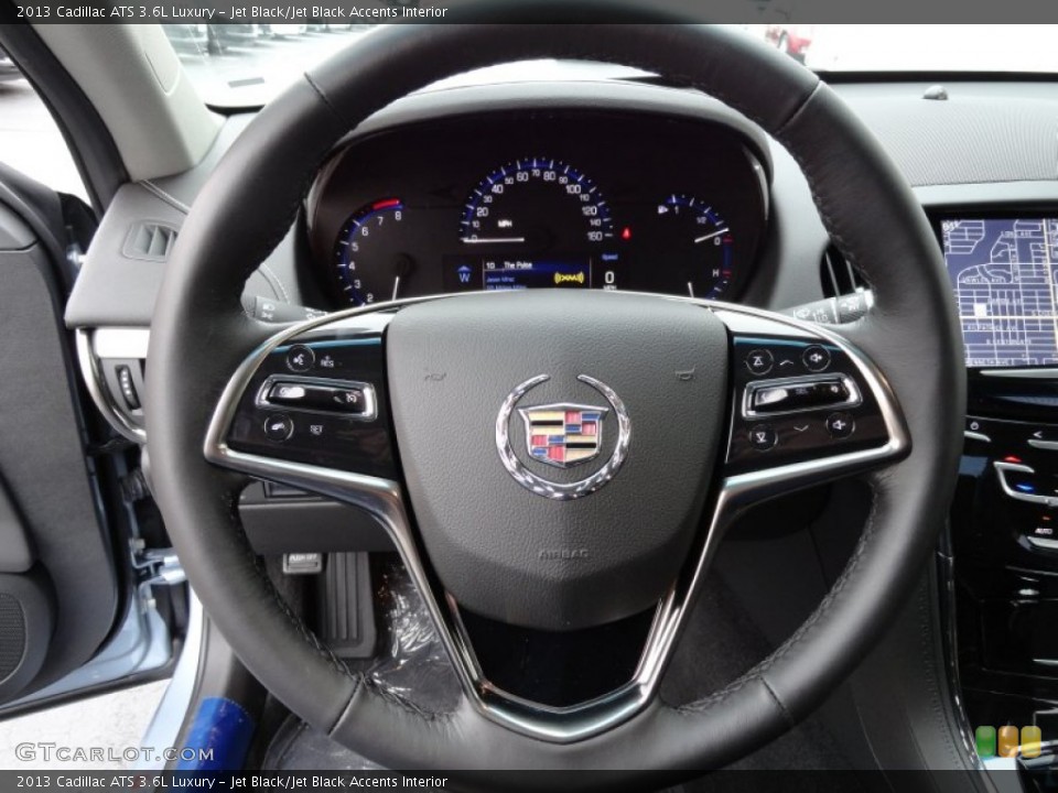 Jet Black/Jet Black Accents Interior Steering Wheel for the 2013 Cadillac ATS 3.6L Luxury #72619883