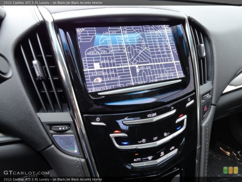 Jet Black/Jet Black Accents Interior Navigation for the 2013 Cadillac ATS 3.6L Luxury #72619952