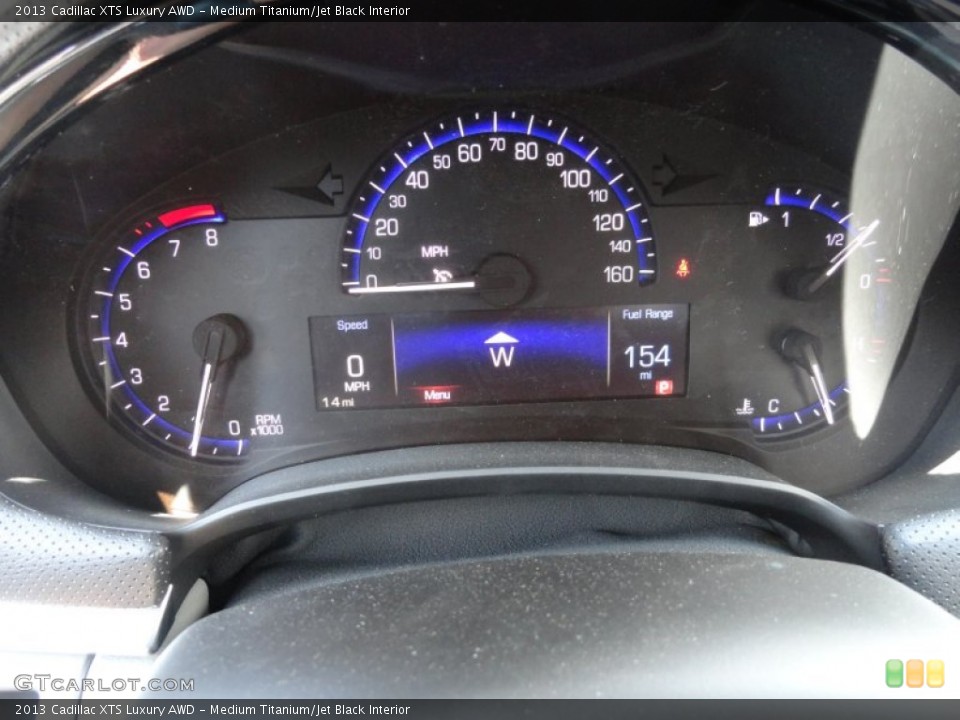 Medium Titanium/Jet Black Interior Gauges for the 2013 Cadillac XTS Luxury AWD #72620486