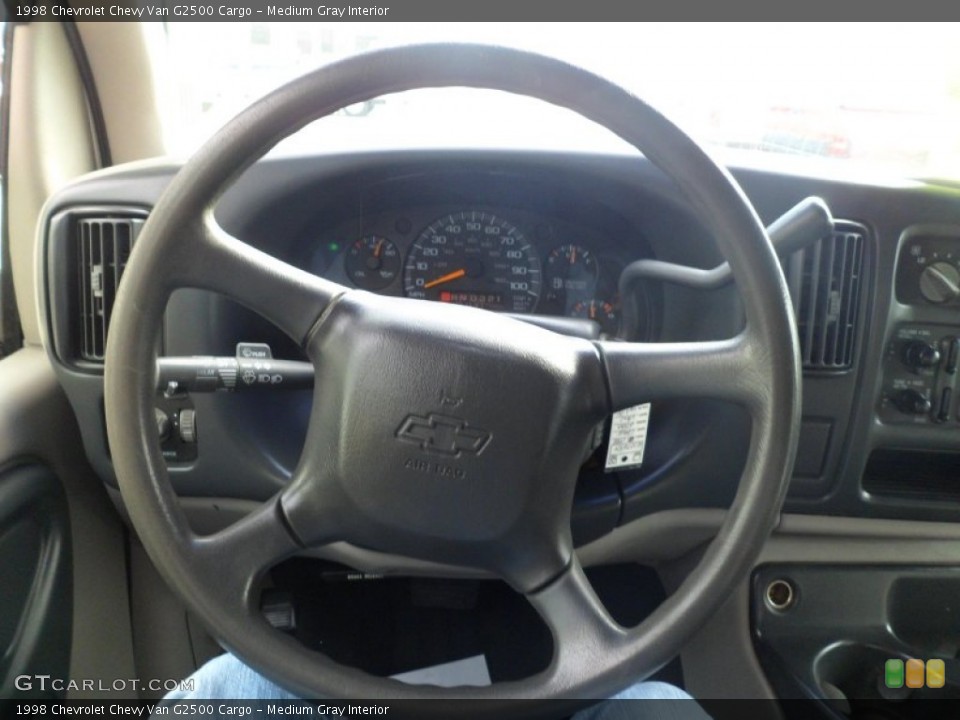 Medium Gray Interior Steering Wheel for the 1998 Chevrolet Chevy Van G2500 Cargo #72621278