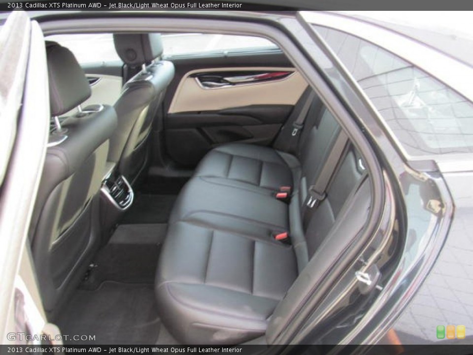 Jet Black/Light Wheat Opus Full Leather Interior Rear Seat for the 2013 Cadillac XTS Platinum AWD #72621547
