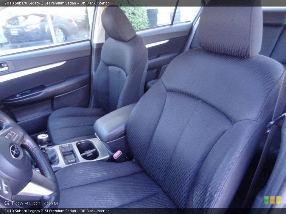 Off Black Interior Photo for the 2010 Subaru Legacy 2.5i Premium Sedan #72622391