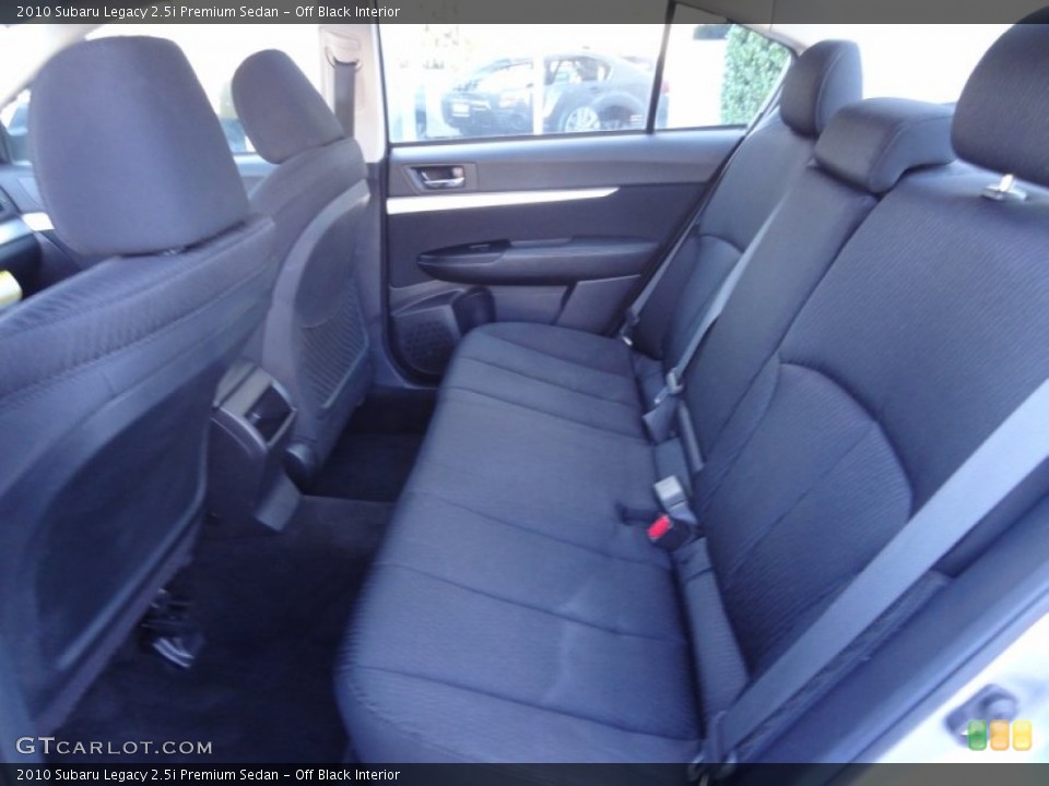 Off Black Interior Photo for the 2010 Subaru Legacy 2.5i Premium Sedan #72622412
