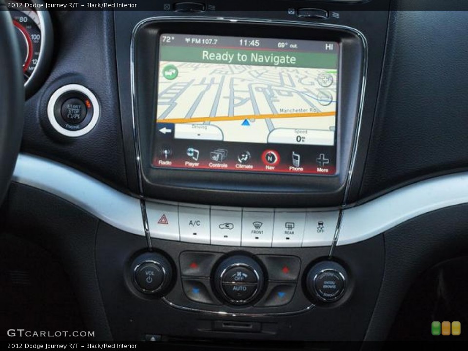 Black/Red Interior Navigation for the 2012 Dodge Journey R/T #72623119