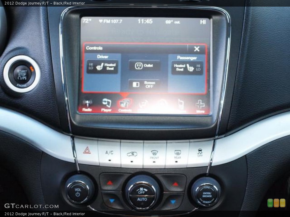 Black/Red Interior Controls for the 2012 Dodge Journey R/T #72623156