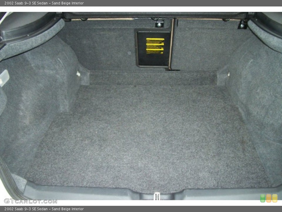 Sand Beige Interior Trunk for the 2002 Saab 9-3 SE Sedan #72623759