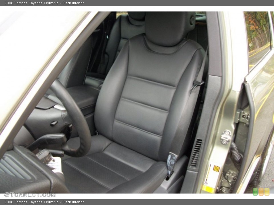 Black Interior Front Seat for the 2008 Porsche Cayenne Tiptronic #72624257