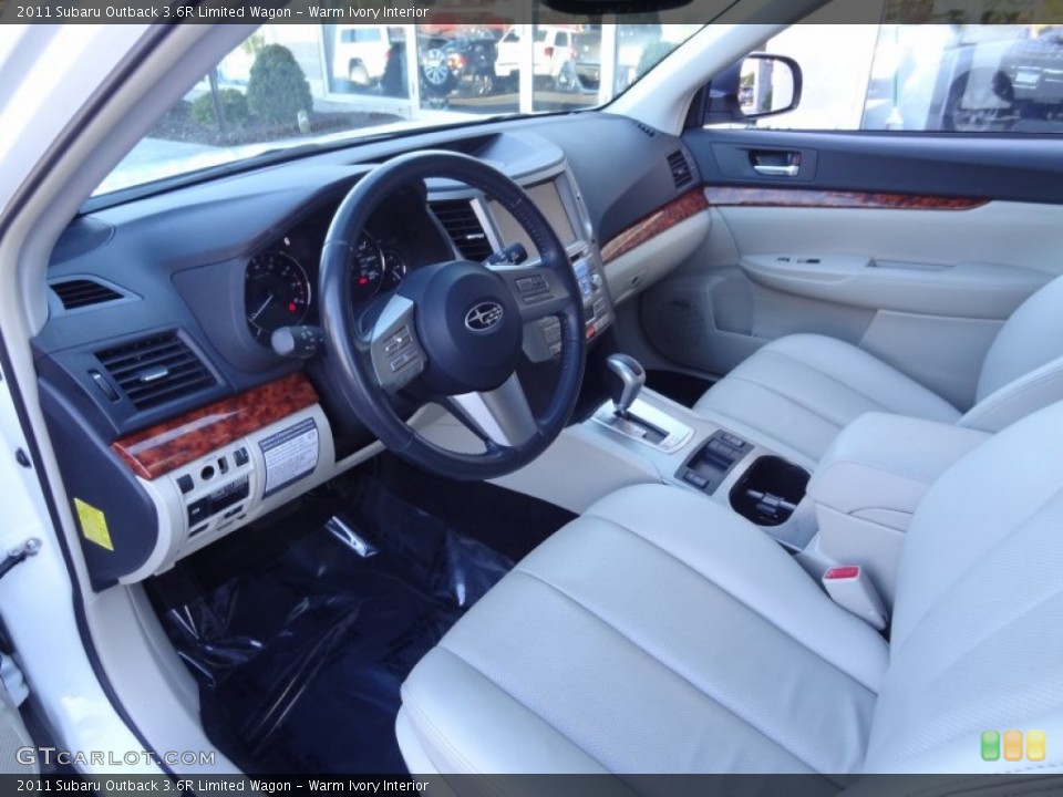 Warm Ivory Interior Prime Interior for the 2011 Subaru Outback 3.6R Limited Wagon #72624356