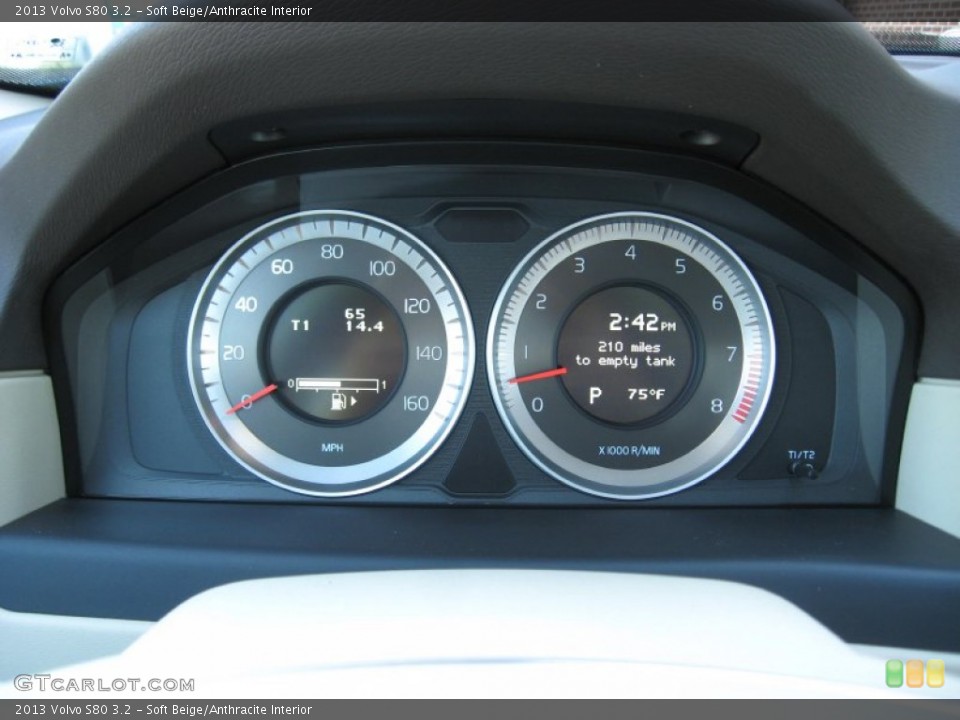Soft Beige/Anthracite Interior Gauges for the 2013 Volvo S80 3.2 #72625634