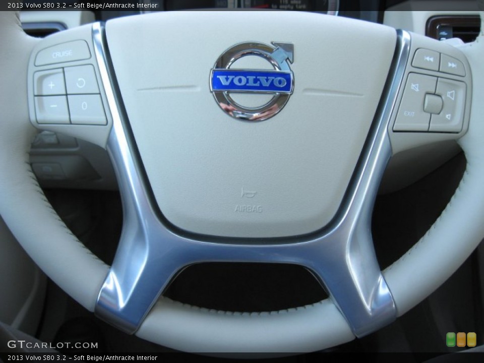 Soft Beige/Anthracite Interior Steering Wheel for the 2013 Volvo S80 3.2 #72626414