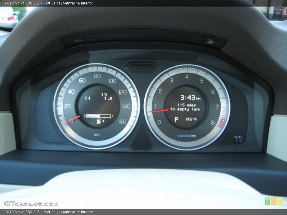 Soft Beige/Anthracite Interior Gauges for the 2013 Volvo S80 3.2 #72626438