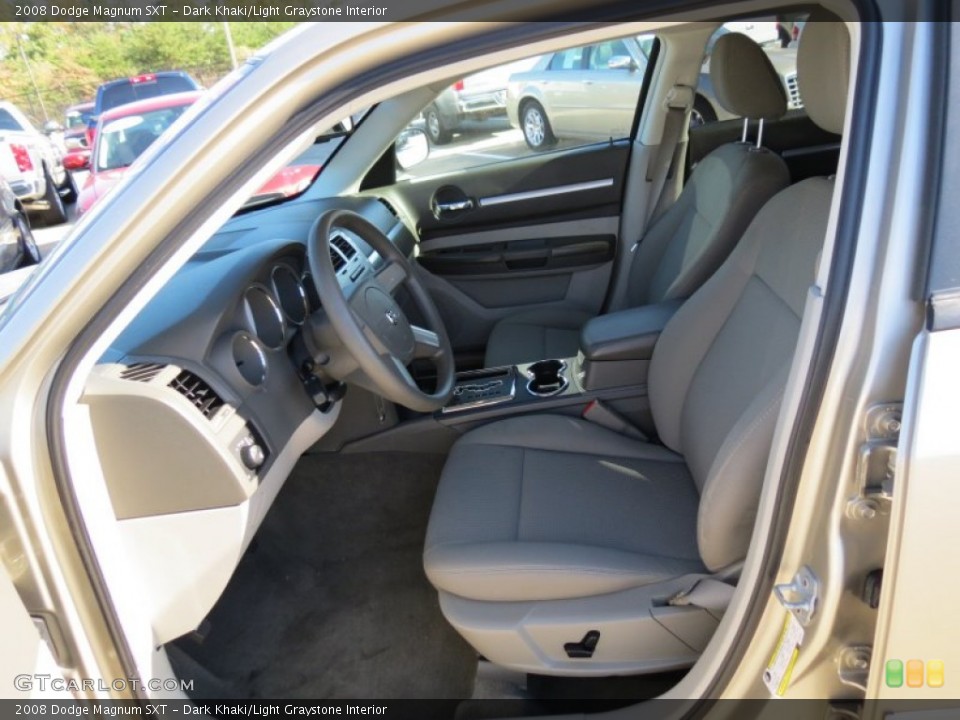 Dark Khaki/Light Graystone Interior Front Seat for the 2008 Dodge Magnum SXT #72628382