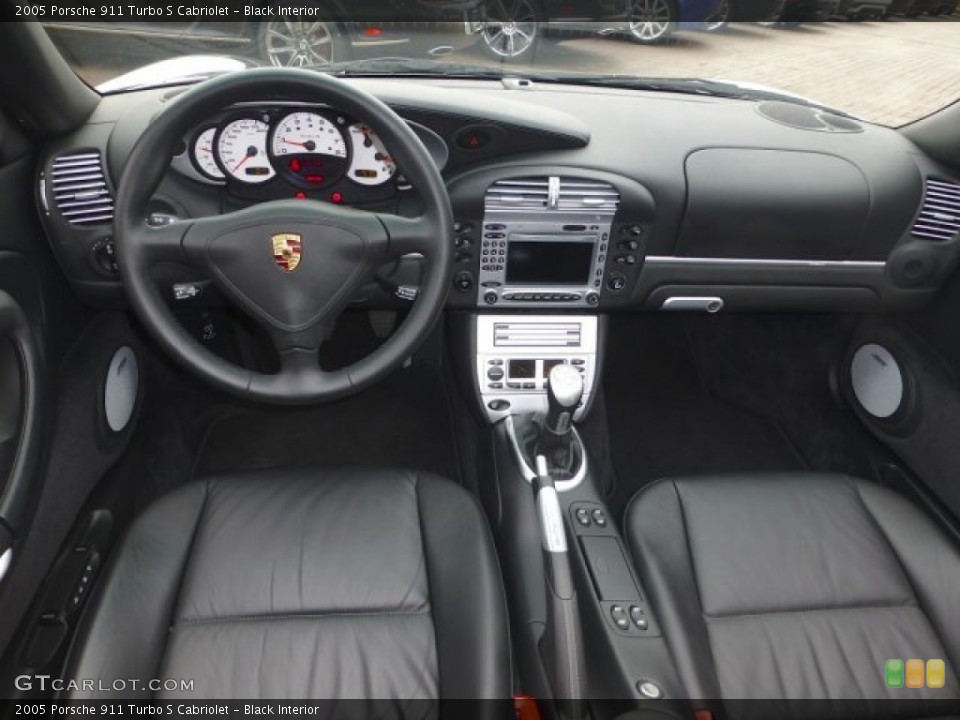 Black Interior Dashboard for the 2005 Porsche 911 Turbo S Cabriolet #72628964