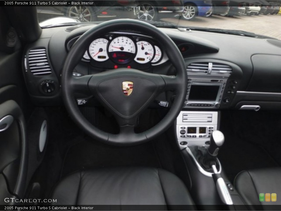 Black Interior Dashboard for the 2005 Porsche 911 Turbo S Cabriolet #72628980