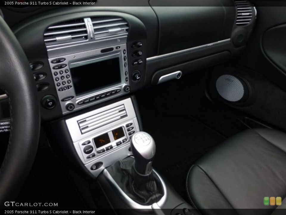 Black Interior Controls for the 2005 Porsche 911 Turbo S Cabriolet #72629051
