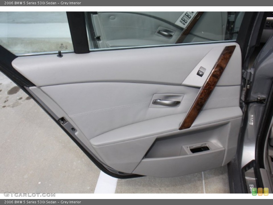 Grey Interior Door Panel for the 2006 BMW 5 Series 530i Sedan #72629130