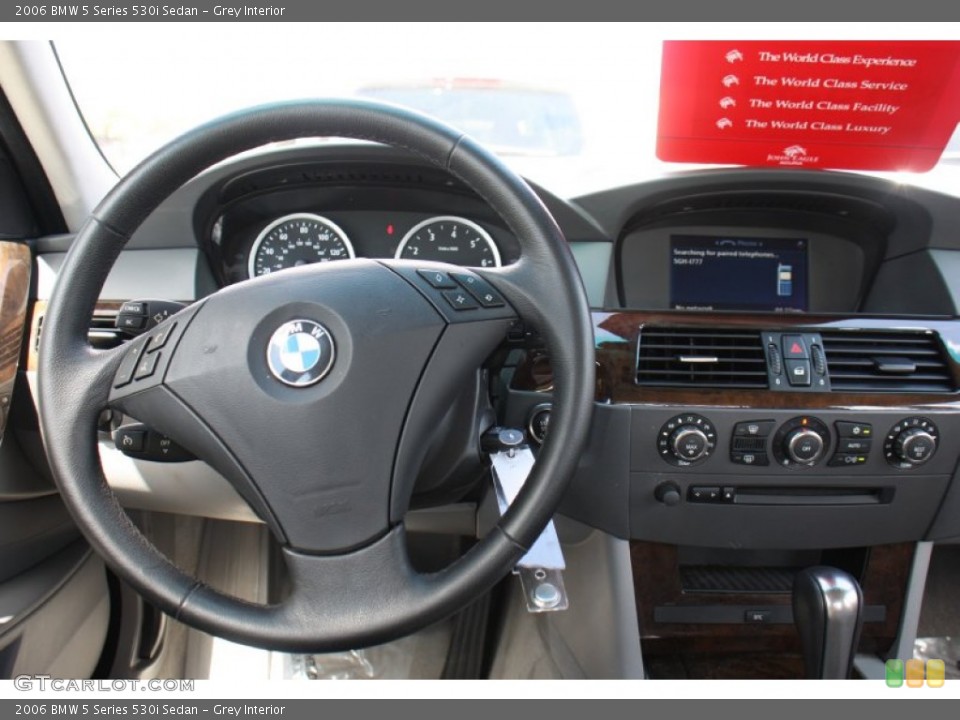Grey Interior Dashboard for the 2006 BMW 5 Series 530i Sedan #72629222