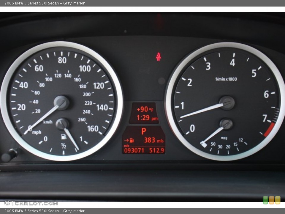 Grey Interior Gauges for the 2006 BMW 5 Series 530i Sedan #72629405