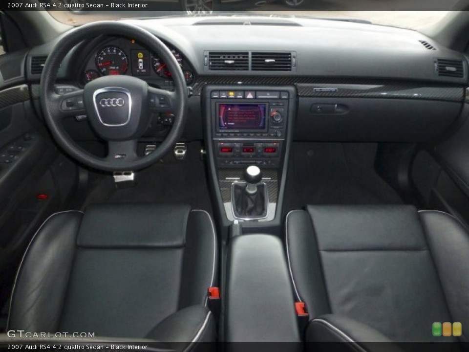 Black Interior Dashboard for the 2007 Audi RS4 4.2 quattro Sedan #72629696