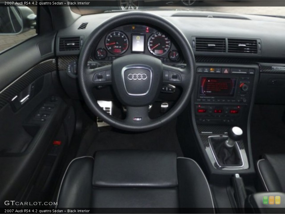 Black Interior Dashboard for the 2007 Audi RS4 4.2 quattro Sedan #72629731