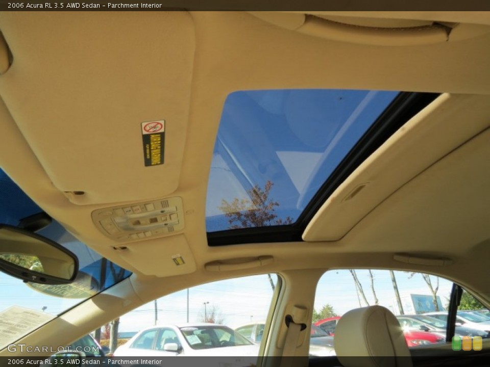 Parchment Interior Sunroof for the 2006 Acura RL 3.5 AWD Sedan #72629772