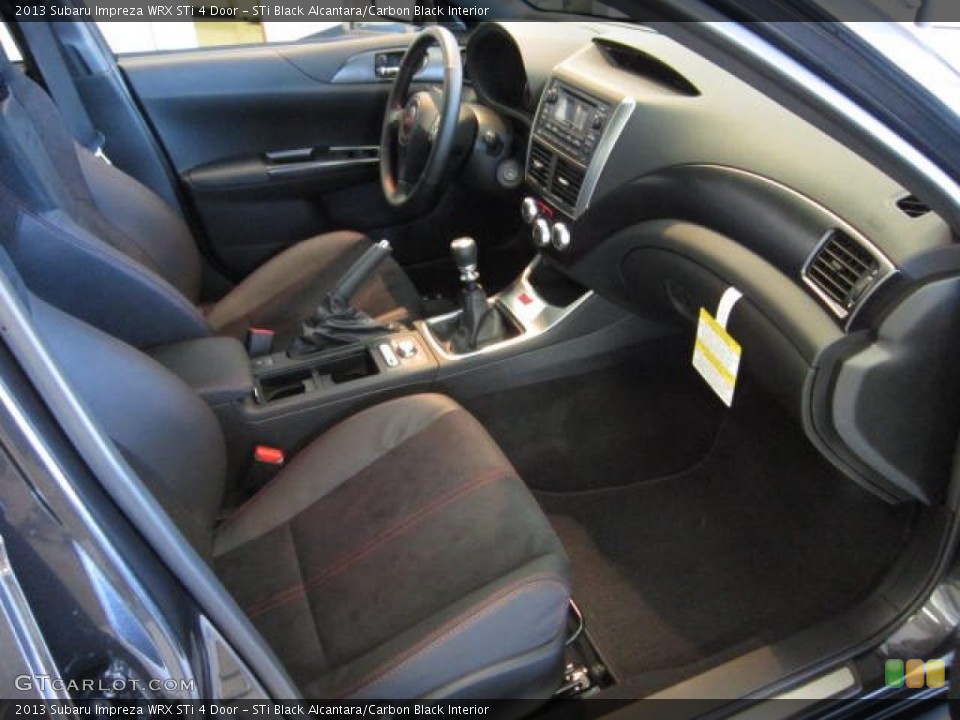 STi Black Alcantara/Carbon Black Interior Photo for the 2013 Subaru Impreza WRX STi 4 Door #72629903