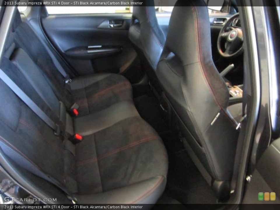 STi Black Alcantara/Carbon Black Interior Rear Seat for the 2013 Subaru Impreza WRX STi 4 Door #72629940