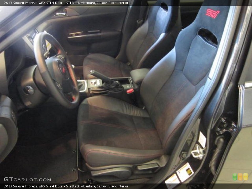 STi Black Alcantara/Carbon Black Interior Front Seat for the 2013 Subaru Impreza WRX STi 4 Door #72630002