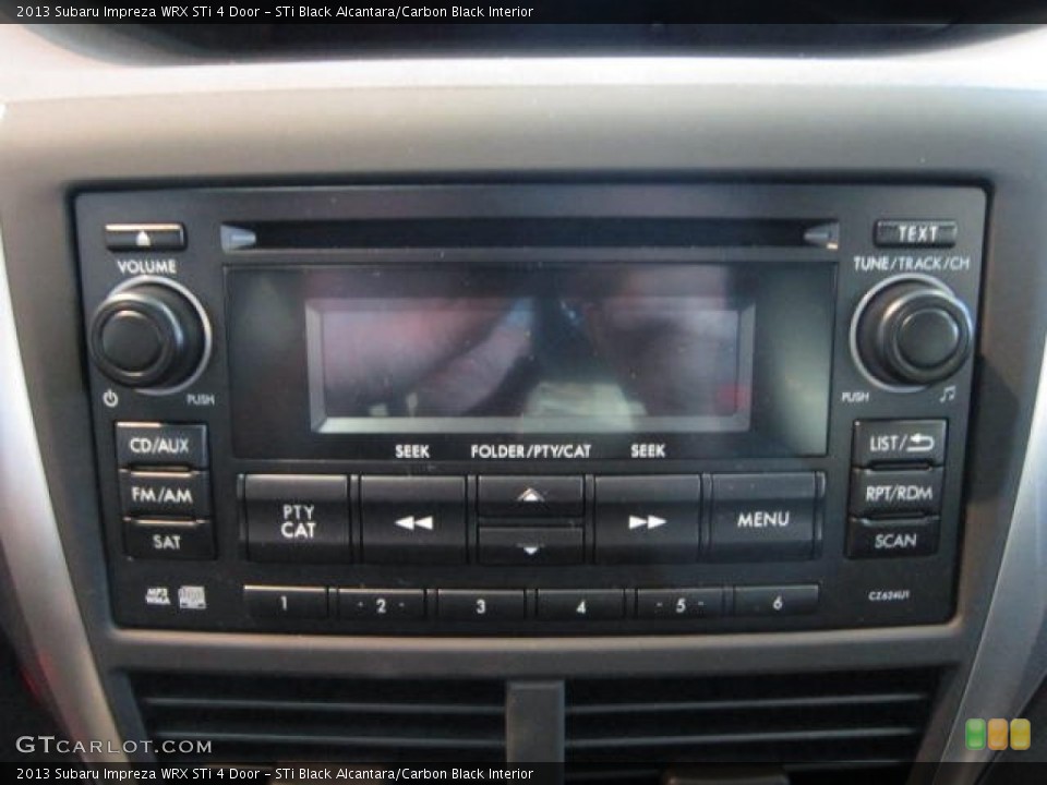 STi Black Alcantara/Carbon Black Interior Audio System for the 2013 Subaru Impreza WRX STi 4 Door #72630083