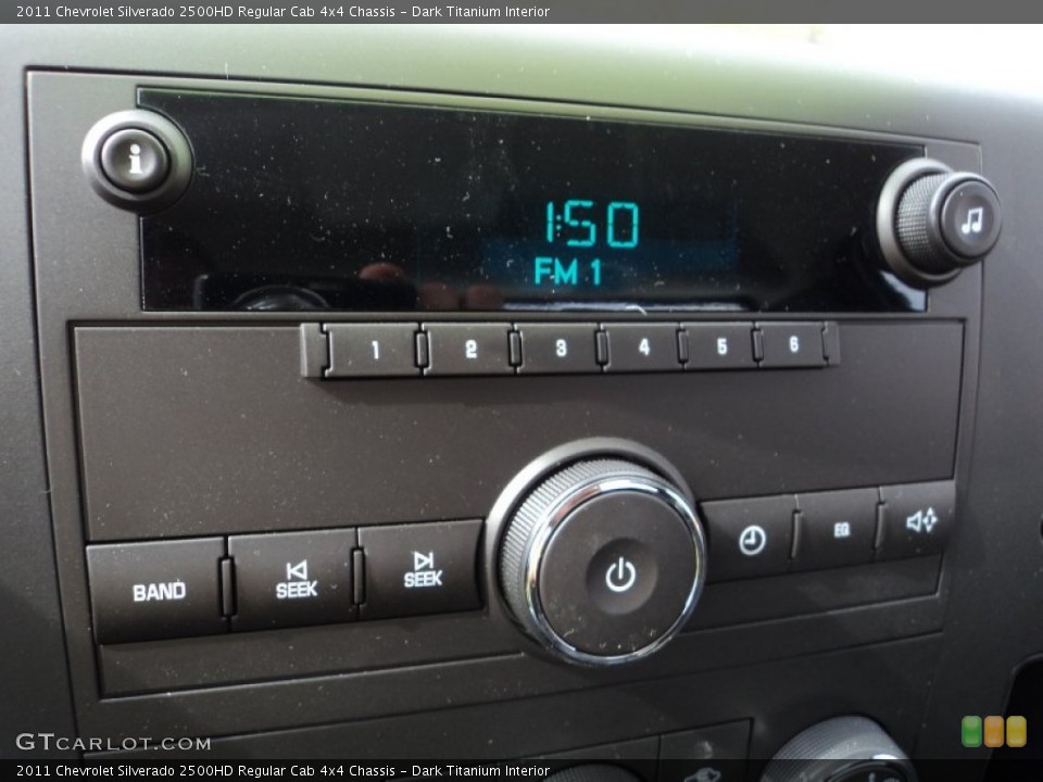 Dark Titanium Interior Audio System for the 2011 Chevrolet Silverado 2500HD Regular Cab 4x4 Chassis #72632342
