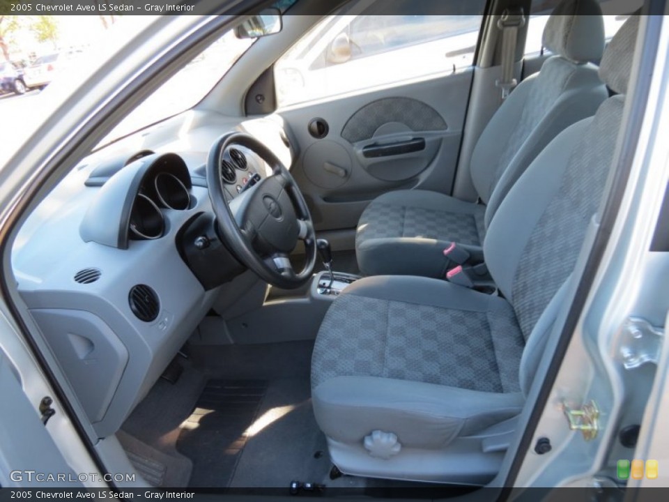 Gray Interior Front Seat for the 2005 Chevrolet Aveo LS Sedan #72632396