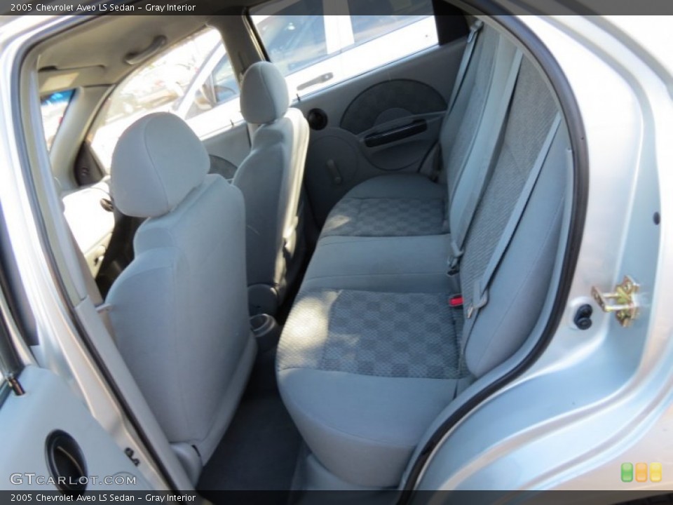 Gray Interior Rear Seat for the 2005 Chevrolet Aveo LS Sedan #72632438