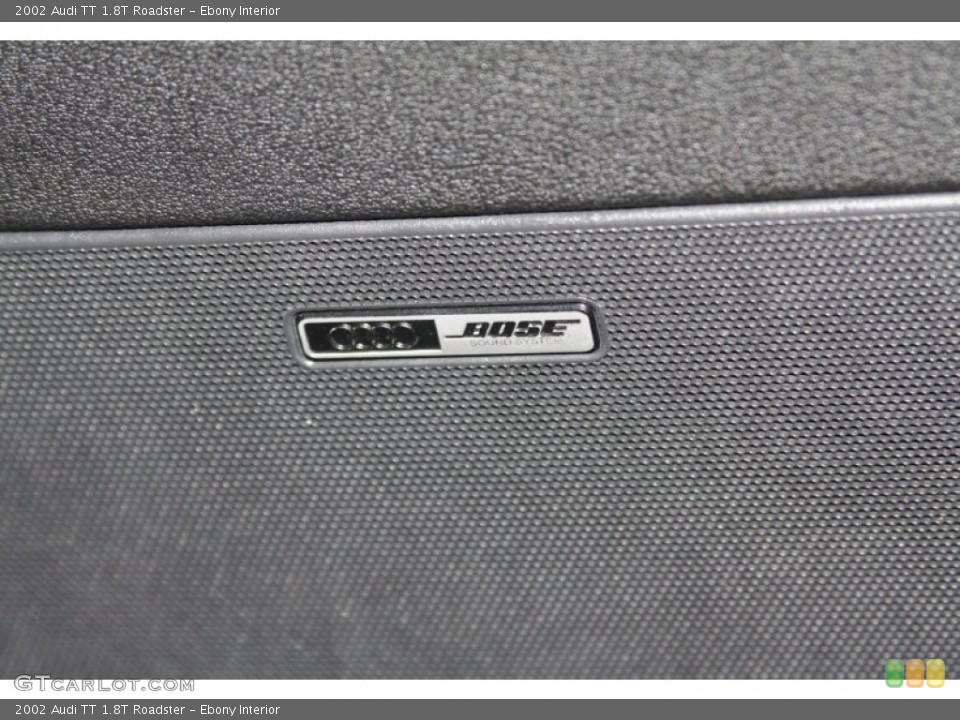 Ebony Interior Audio System for the 2002 Audi TT 1.8T Roadster #72633416