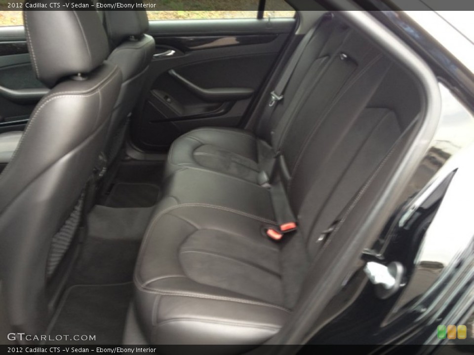 Ebony/Ebony Interior Rear Seat for the 2012 Cadillac CTS -V Sedan #72633942