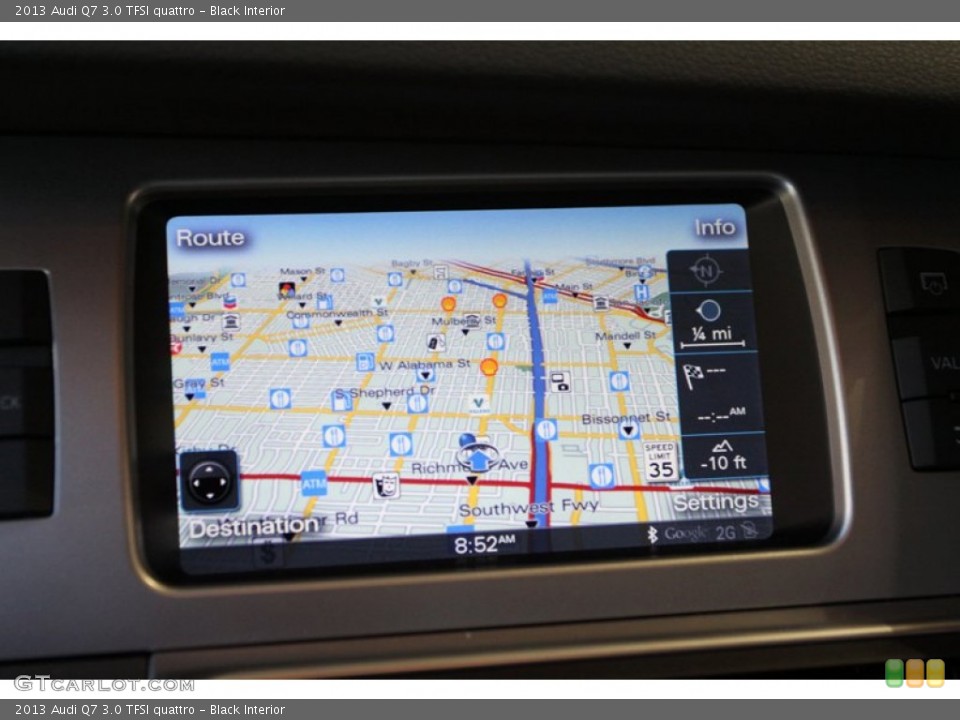 Black Interior Navigation for the 2013 Audi Q7 3.0 TFSI quattro #72633953