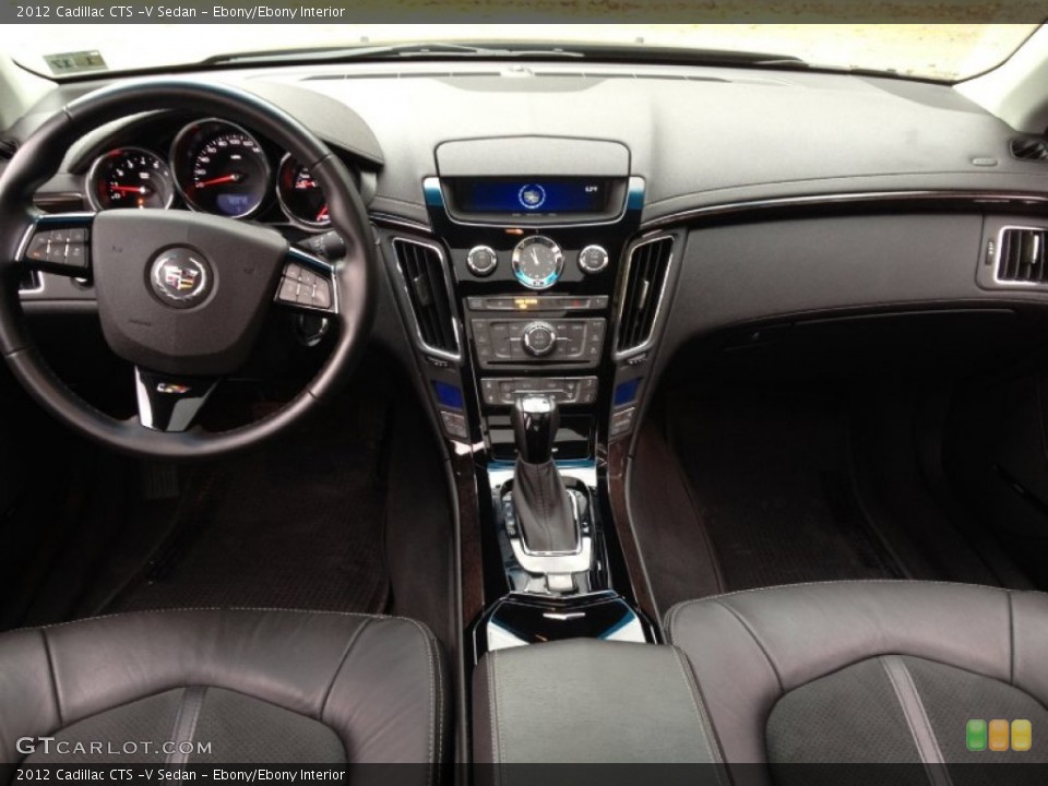 Ebony/Ebony Interior Dashboard for the 2012 Cadillac CTS -V Sedan #72633986