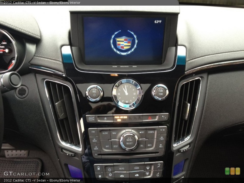 Ebony/Ebony Interior Controls for the 2012 Cadillac CTS -V Sedan #72634067
