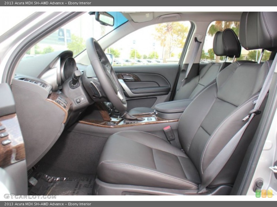 Ebony Interior Front Seat for the 2013 Acura MDX SH-AWD Advance #72634454
