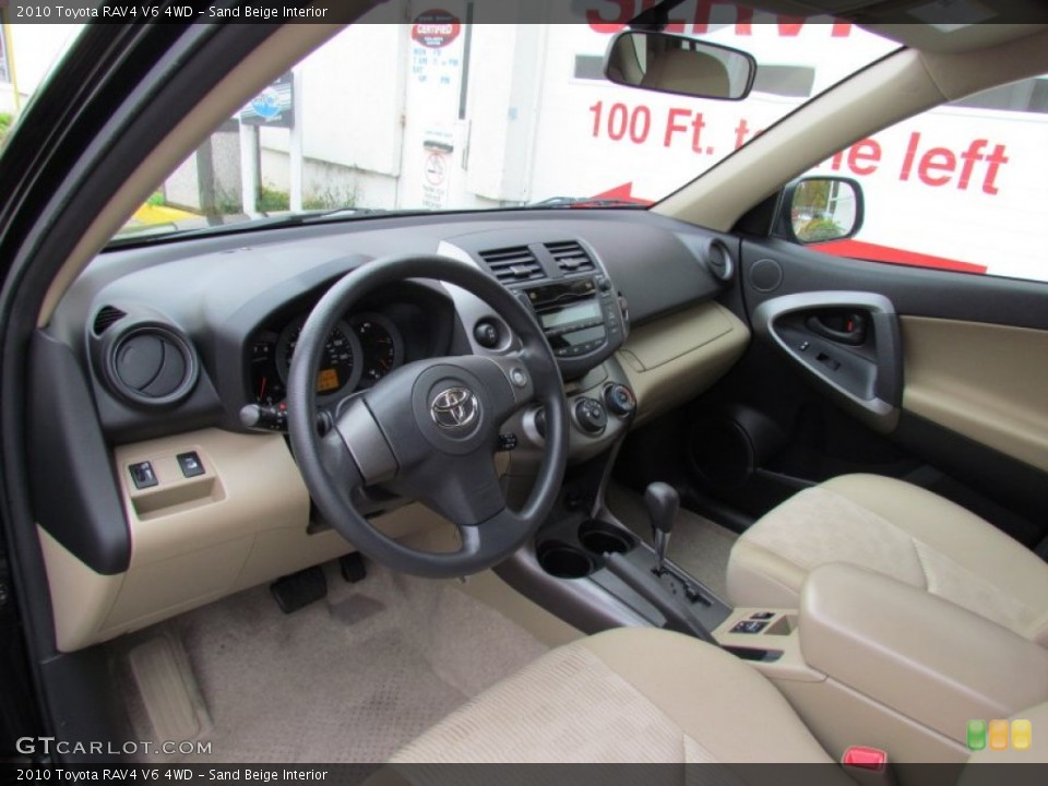 Sand Beige Interior Photo for the 2010 Toyota RAV4 V6 4WD #72637988