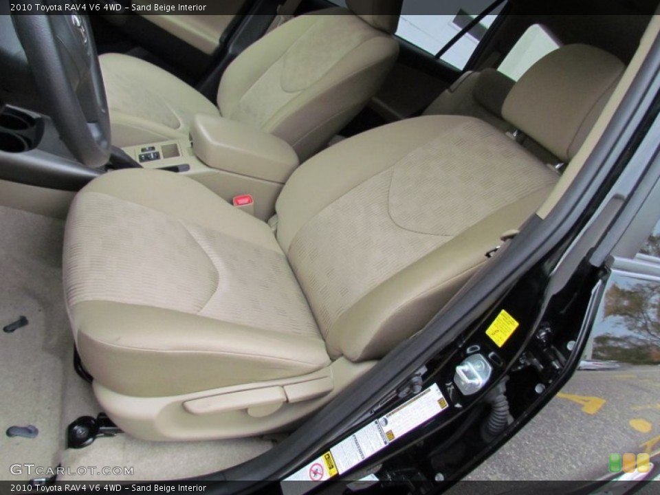 Sand Beige Interior Front Seat for the 2010 Toyota RAV4 V6 4WD #72638027