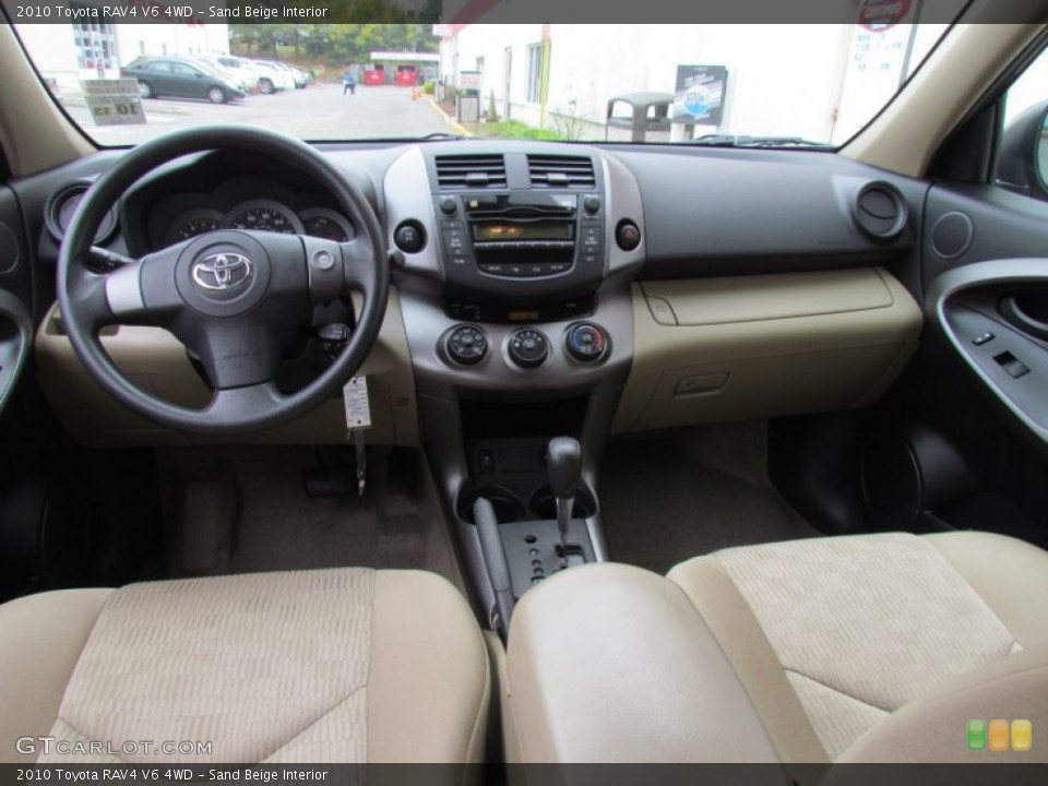 Sand Beige Interior Dashboard for the 2010 Toyota RAV4 V6 4WD #72638204