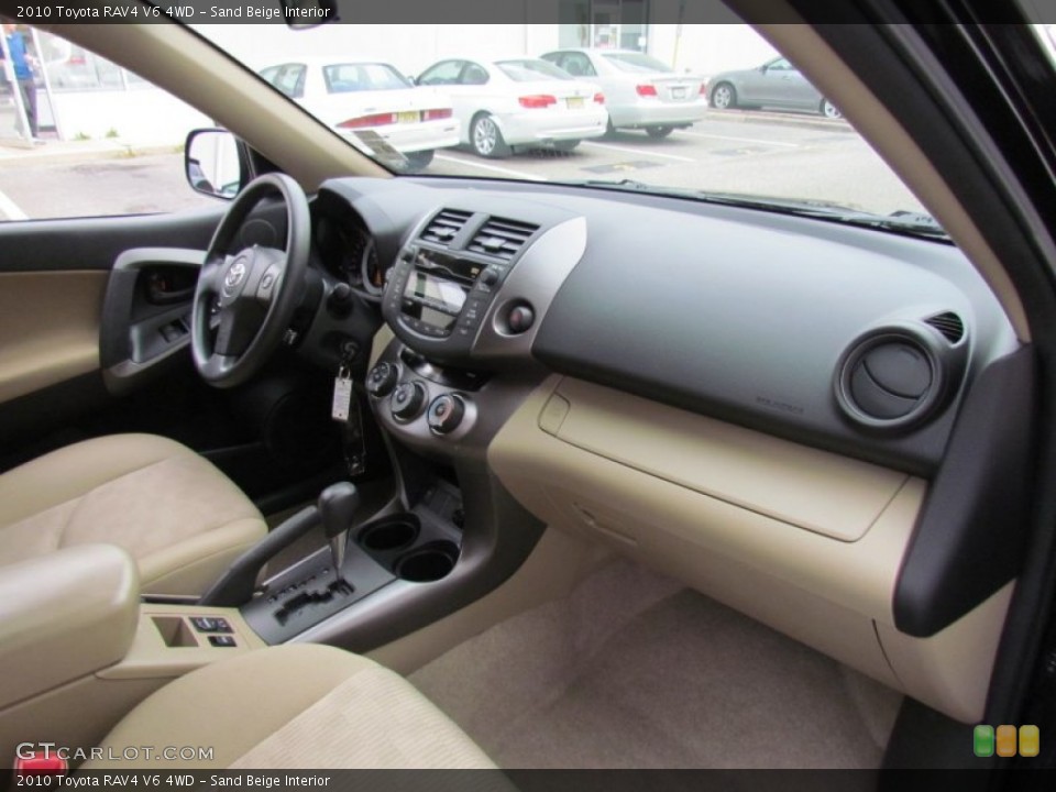 Sand Beige Interior Dashboard for the 2010 Toyota RAV4 V6 4WD #72638375
