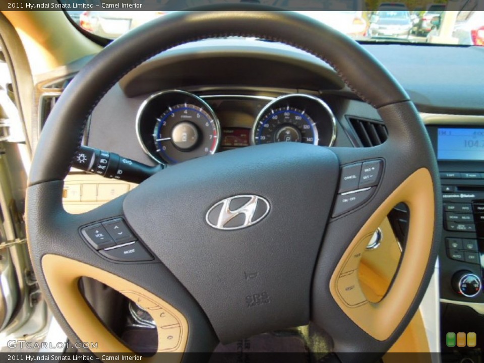 Camel Interior Steering Wheel for the 2011 Hyundai Sonata Limited #72640700