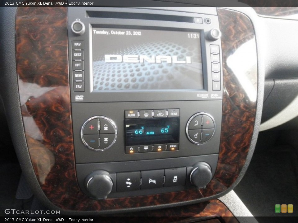 Ebony Interior Controls for the 2013 GMC Yukon XL Denali AWD #72640781