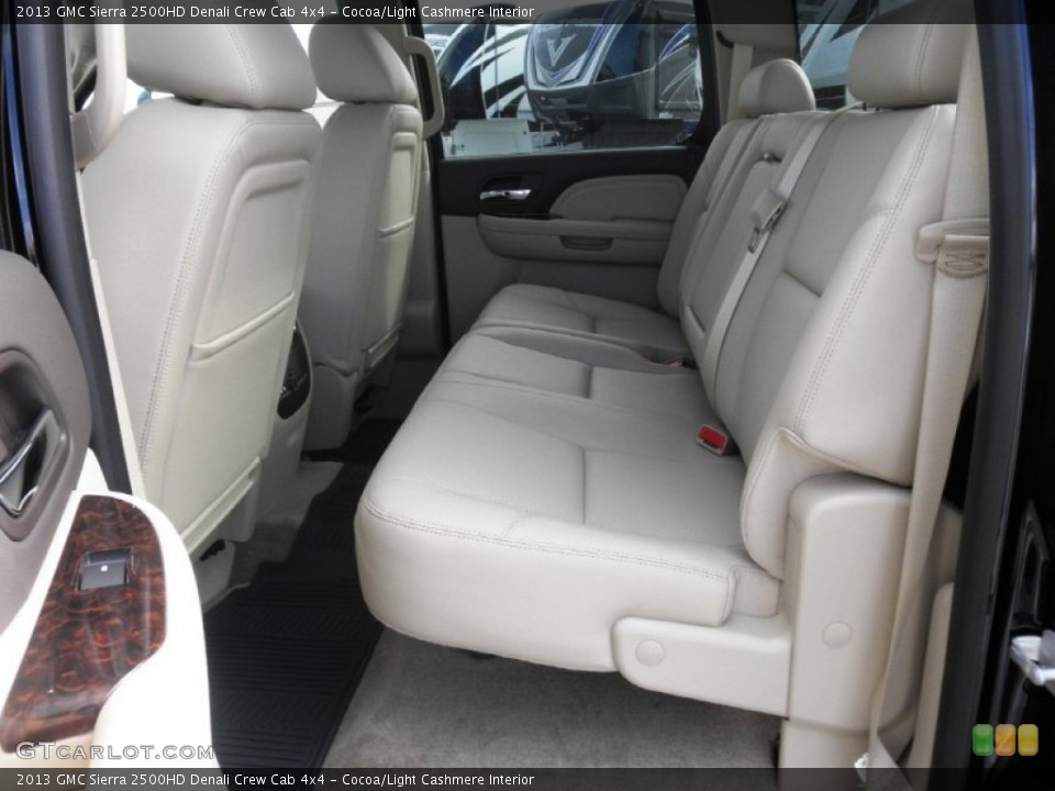 Cocoa/Light Cashmere Interior Rear Seat for the 2013 GMC Sierra 2500HD Denali Crew Cab 4x4 #72641711