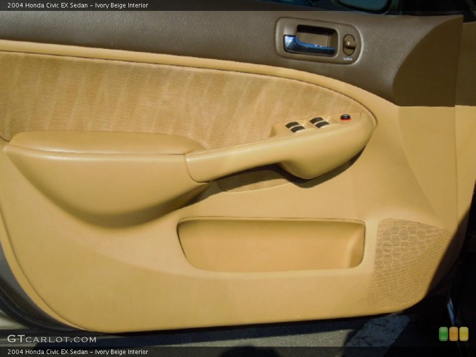 Ivory Beige Interior Door Panel for the 2004 Honda Civic EX Sedan #72641861