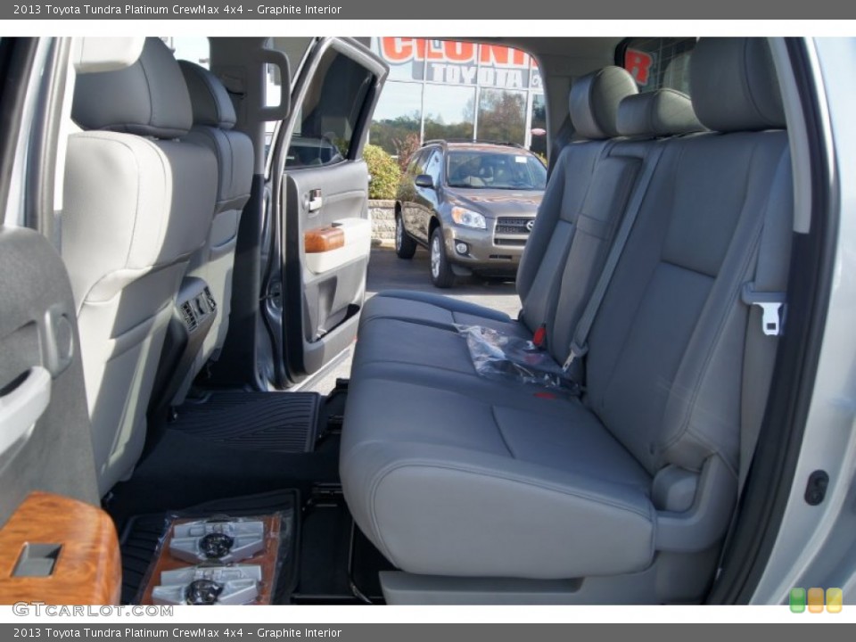 Graphite Interior Rear Seat for the 2013 Toyota Tundra Platinum CrewMax 4x4 #72648124